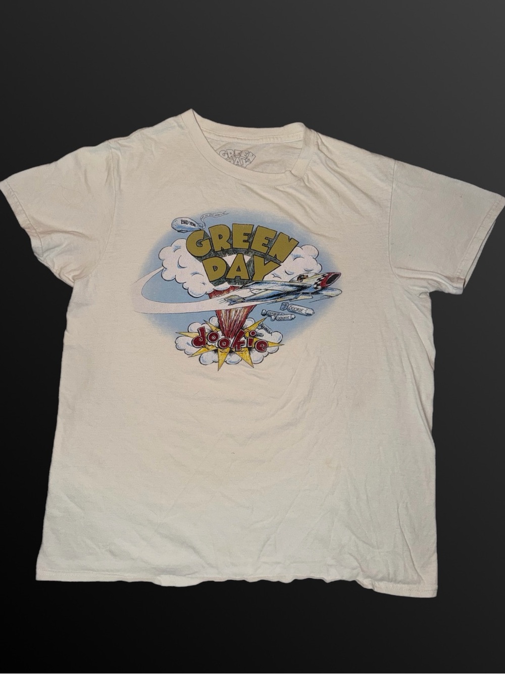 Vintage y2k Green day dookie graphic white tee